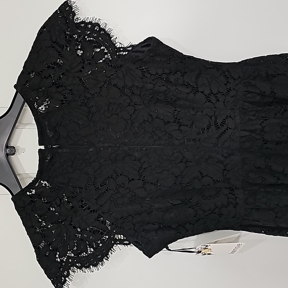 Kensie Fit & Flare Lace Dress with Cap Sleeves Size 2 - Picture 10 of 17